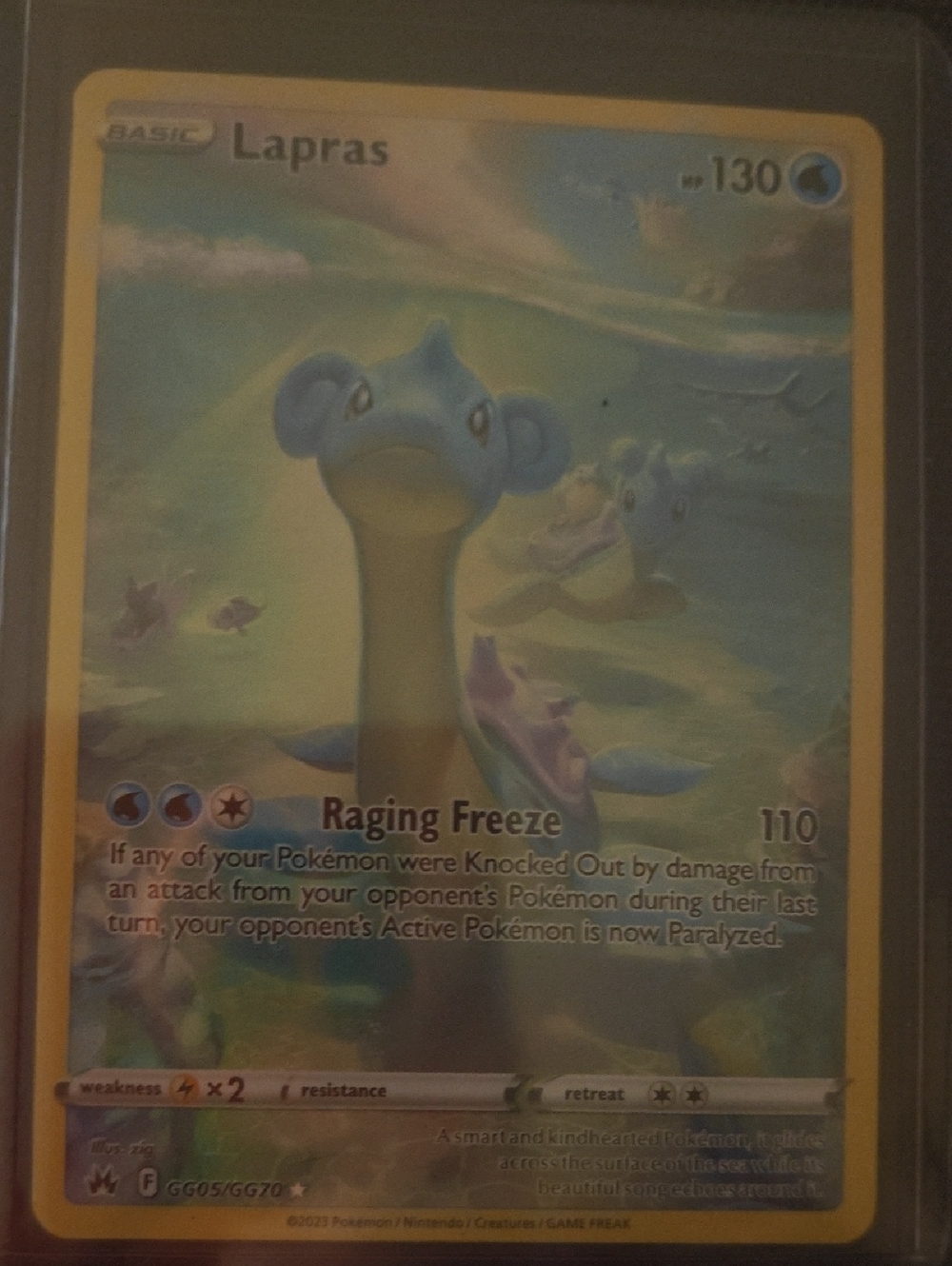 Lapras Pokémon Trading Card - Blue